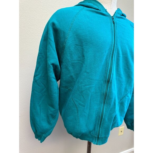 Hanna Andersson Women's Blue Hooded Zip Jacket Sweatshirt Size Small - Picture 7 of 14